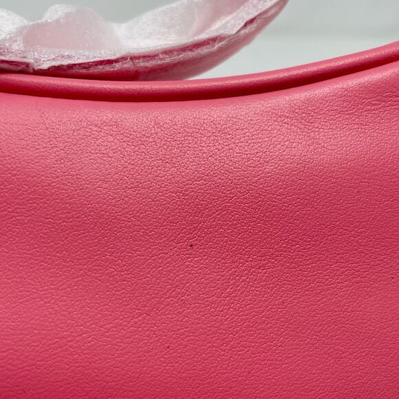 Marc Jacobs 🎀 Tempo Baguette Shoulder Bag PINK LEMONADE bubblegum silver links - Picture 11 of 16